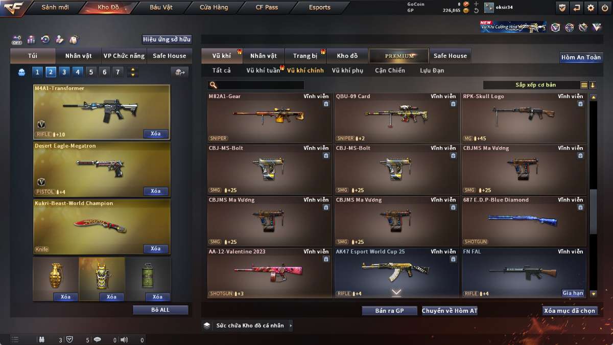shop acc cf uy tin gia re